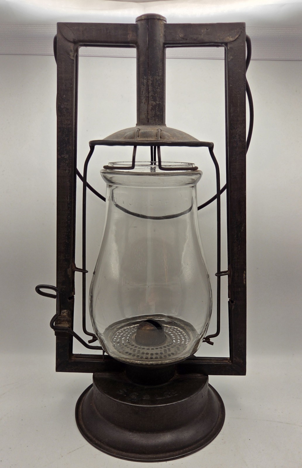 Rare Antique 1880s-1890s SG&L Co No 0 Side Lift Kerosene Lantern Square Tube Rare Antique 1880s-1890s SG&L Co No 0 Side Lift Kerosene Lantern Square Tube