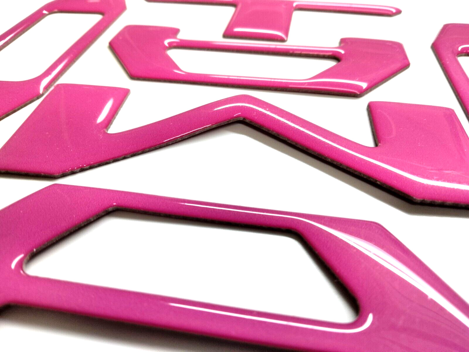 3D RAISED HOT PINK DOMED TAILGATE LETTERS FOR TOYOTA TACOMA 2016-2023 US MADE