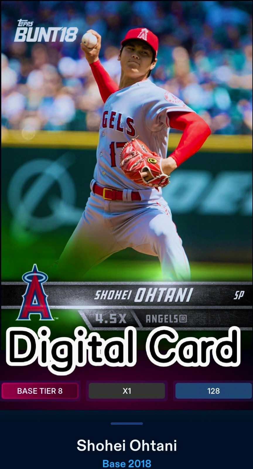 Topps Bunt Digital Shohei Ohtani Tier 8/128 *Read Description* Topps Bunt Digital Shohei Ohtani Tier 8/128 *Read Description*