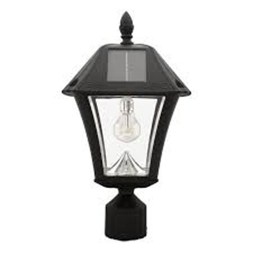 NEW GAMA SONIC Baytown II Bulb Black Outdoor Solar Weather Resistant LED POST NEW GAMA SONIC Baytown II Bulb Black Outdoor Solar Weather Resistant LED POST