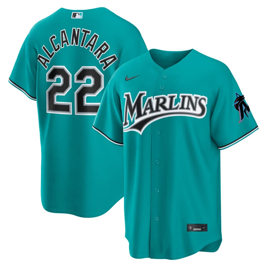 HOT ITEM Sandy Alcantara #22 Miami Marlins Jersey Baseball, For Fan Size S-5XL HOT ITEM Sandy Alcantara #22 Miami Marlins Jersey Baseball, For Fan Size S-5XL