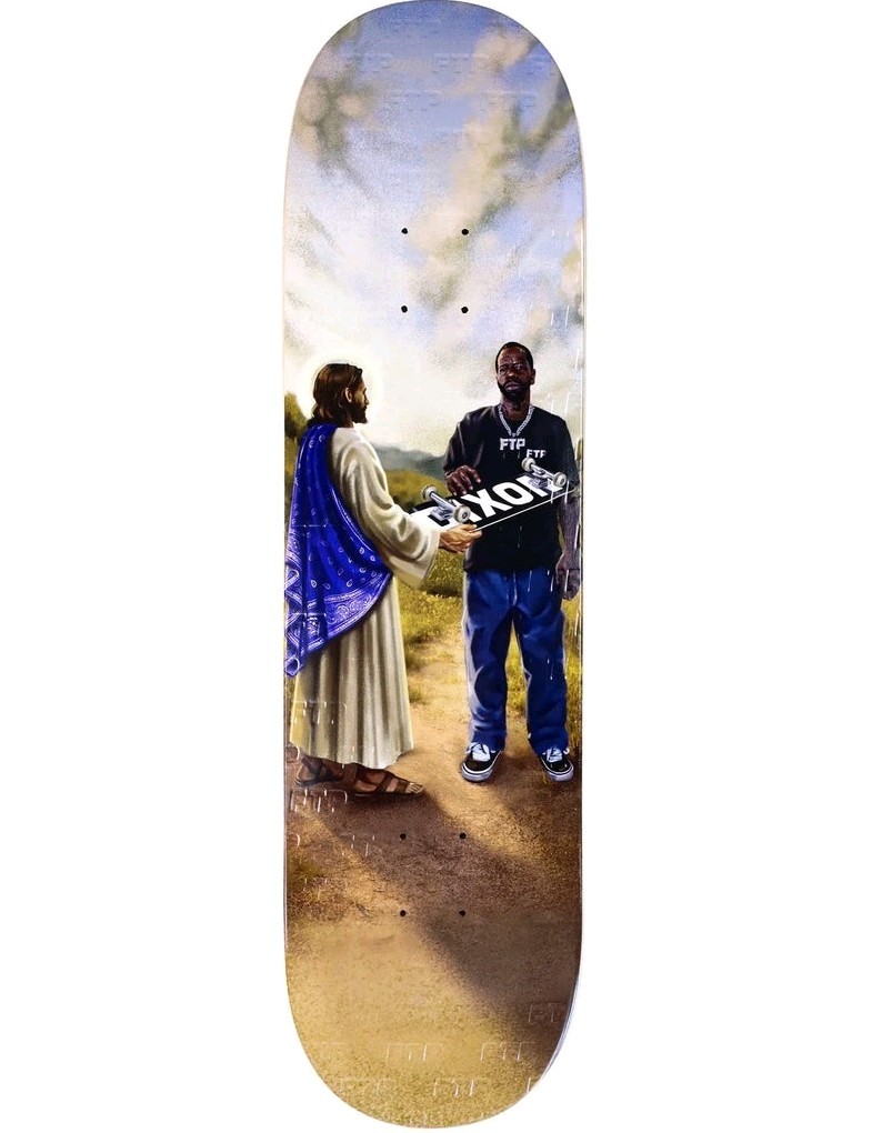 FTP FuckThePopulation Antwaun Dixon Crip Jesus Deck Skateboard + MOUNT RaRe 8.25