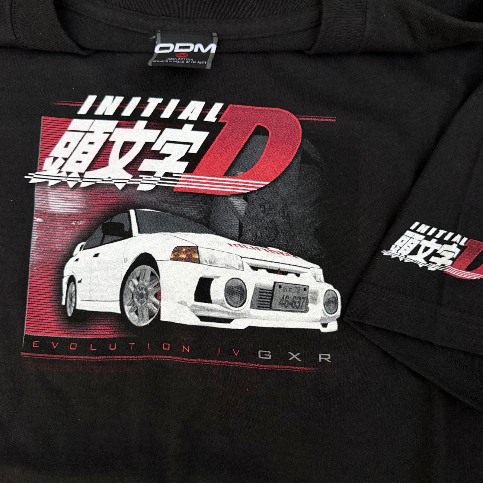 Vintage 1998 ODM Initial D Mitsubishi Lancer Evolution GXP Anime Tee XXL RARE
