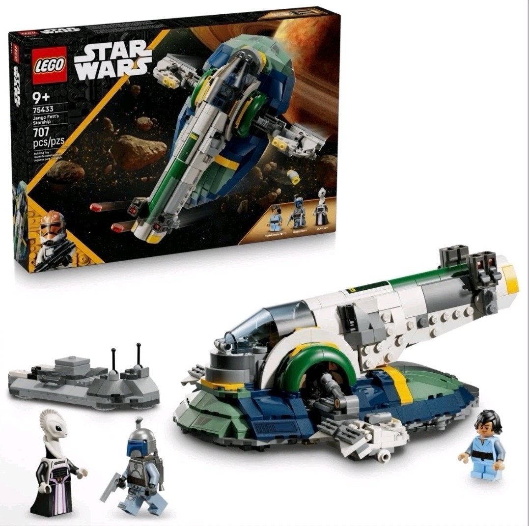 LEGO Star Wars 75433 Jango Fett\'s Starship Building Set 707 Pieces New