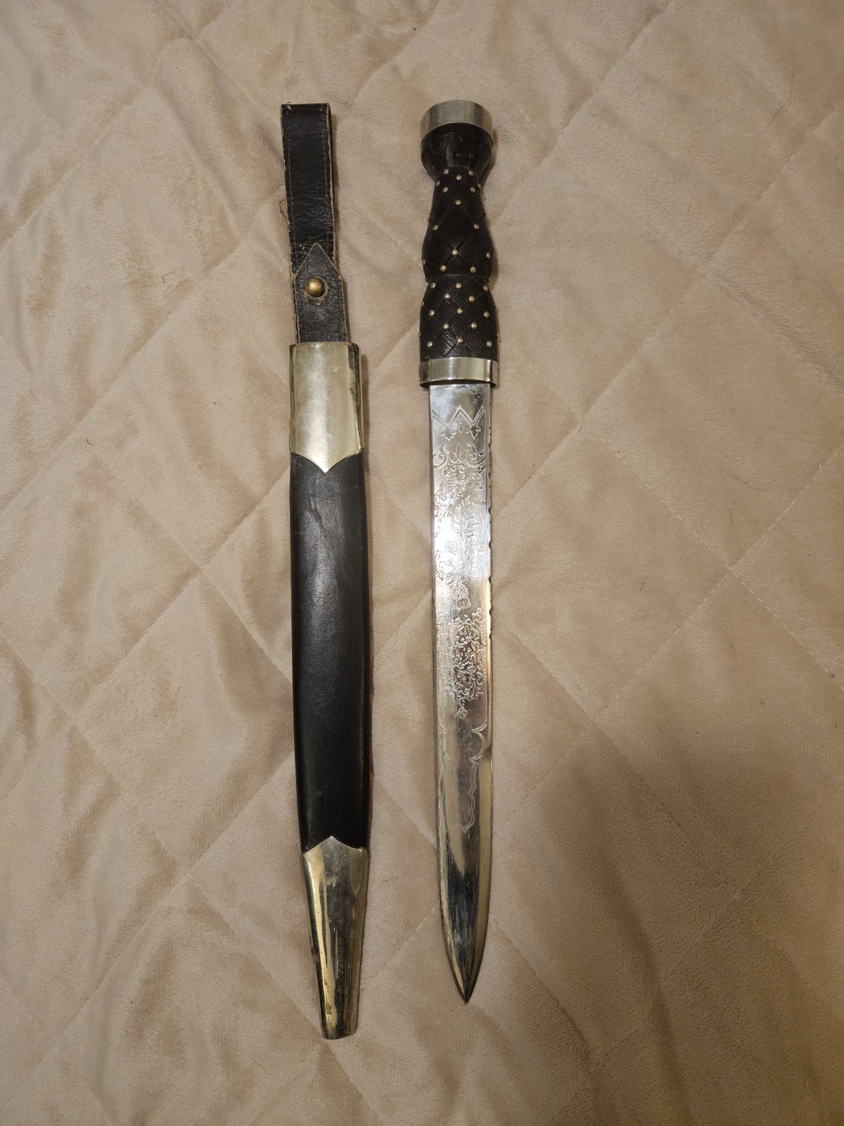 Vintage Engraved Scottish Highland Dirk