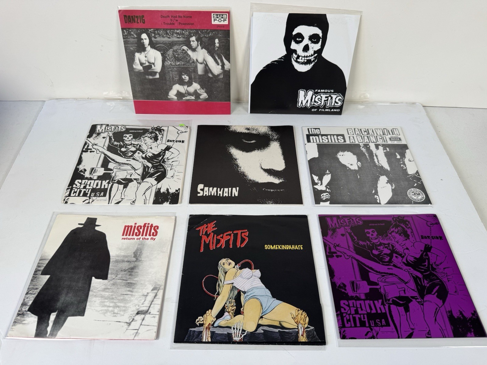 Misfits / Danzig Samhain 7” Vinyl Lot Of 8 Imports/ Numbered, Color Vinyl