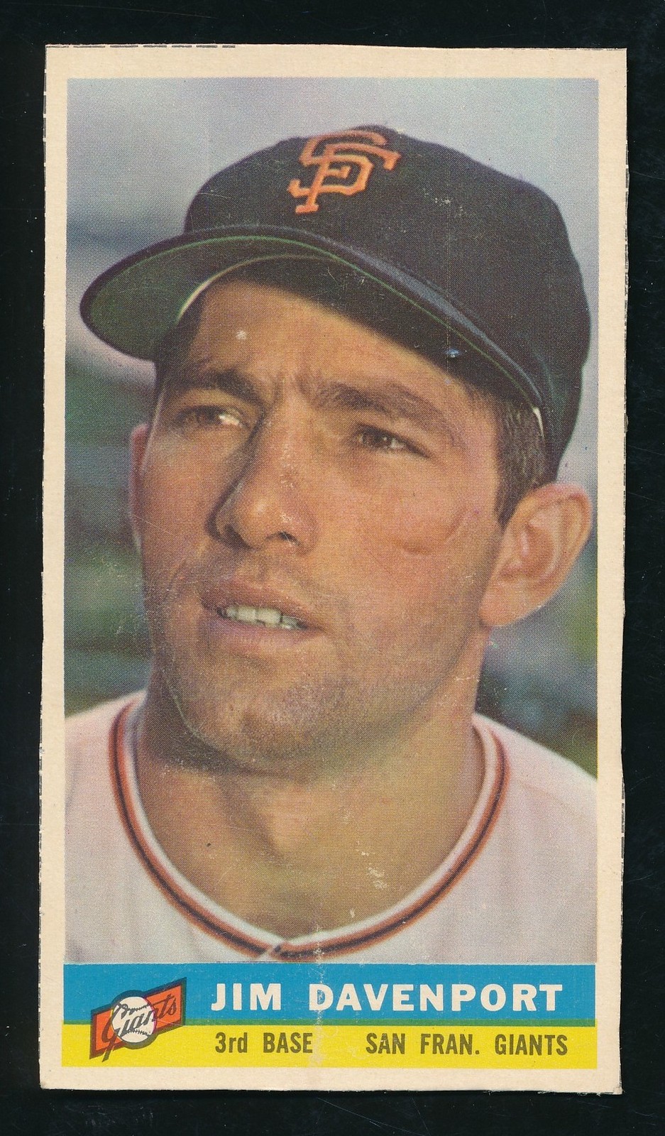 Jim Davenport San Francisco Giants 1959 Bazooka Baseball Card 210363