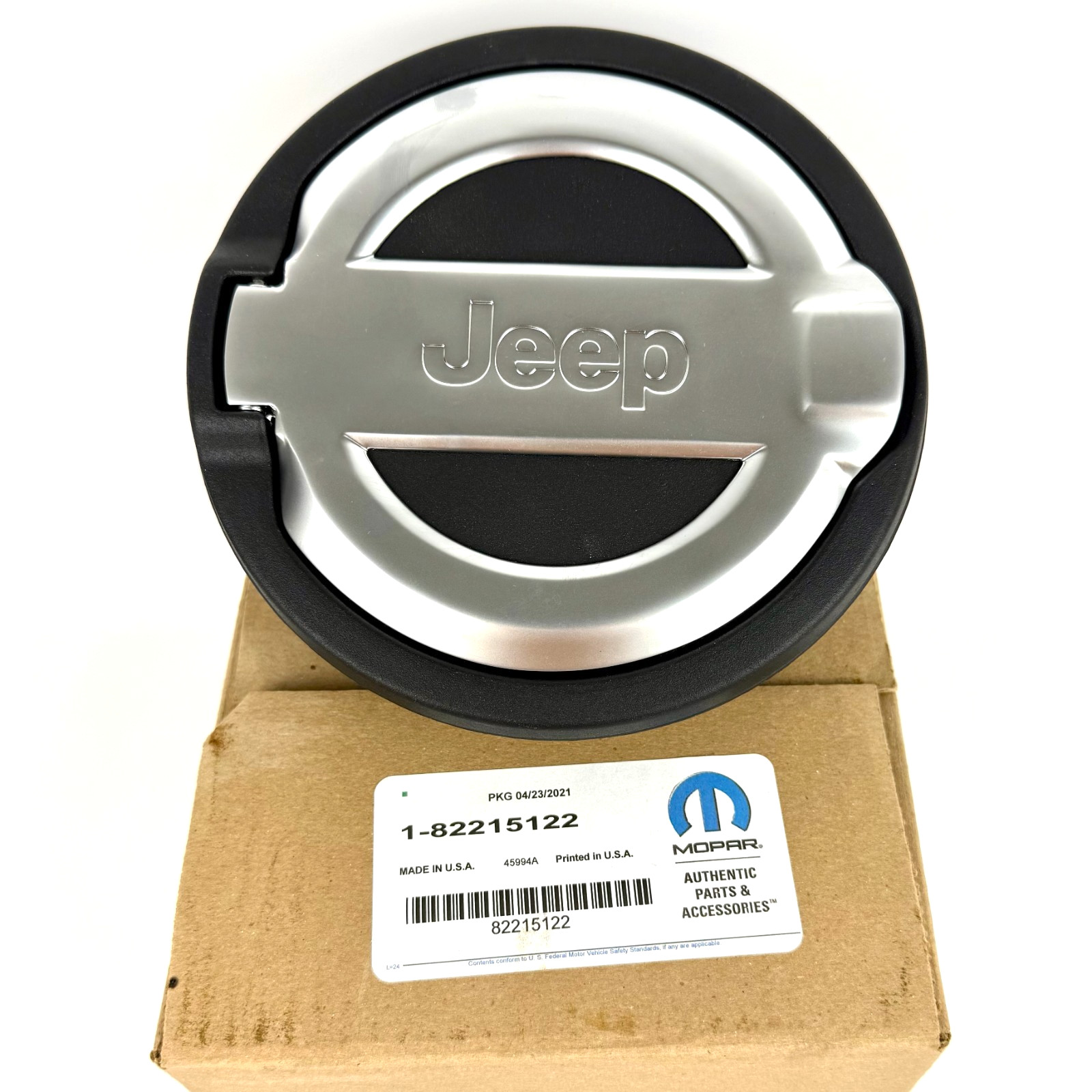 Mopar 82215122 Cast Aluminum Jeep Fuel Door 2018 - 2021 Jeep Wrangler Auto Parts