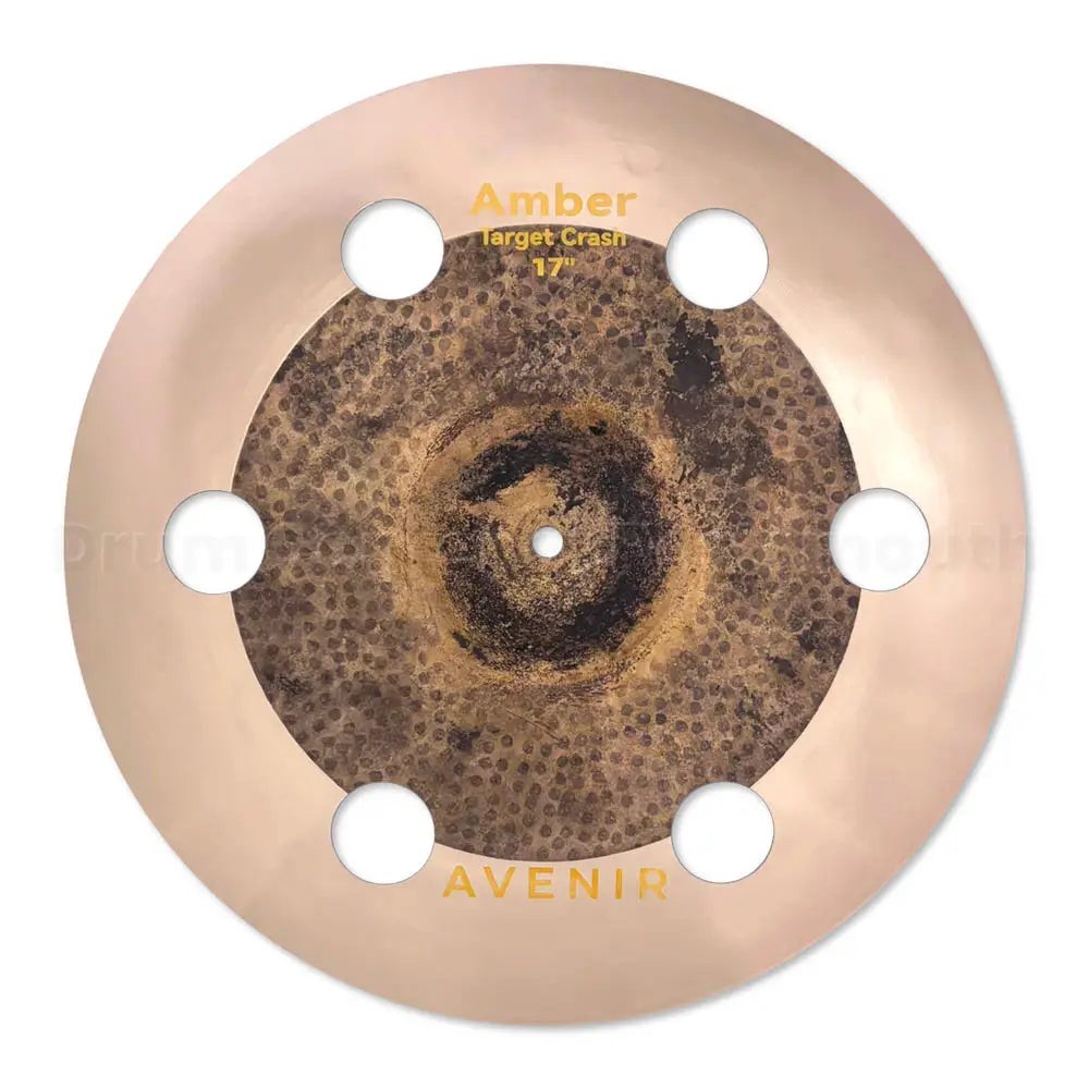 Avenir Amber 6-Hole Target Crash Cymbal 17\