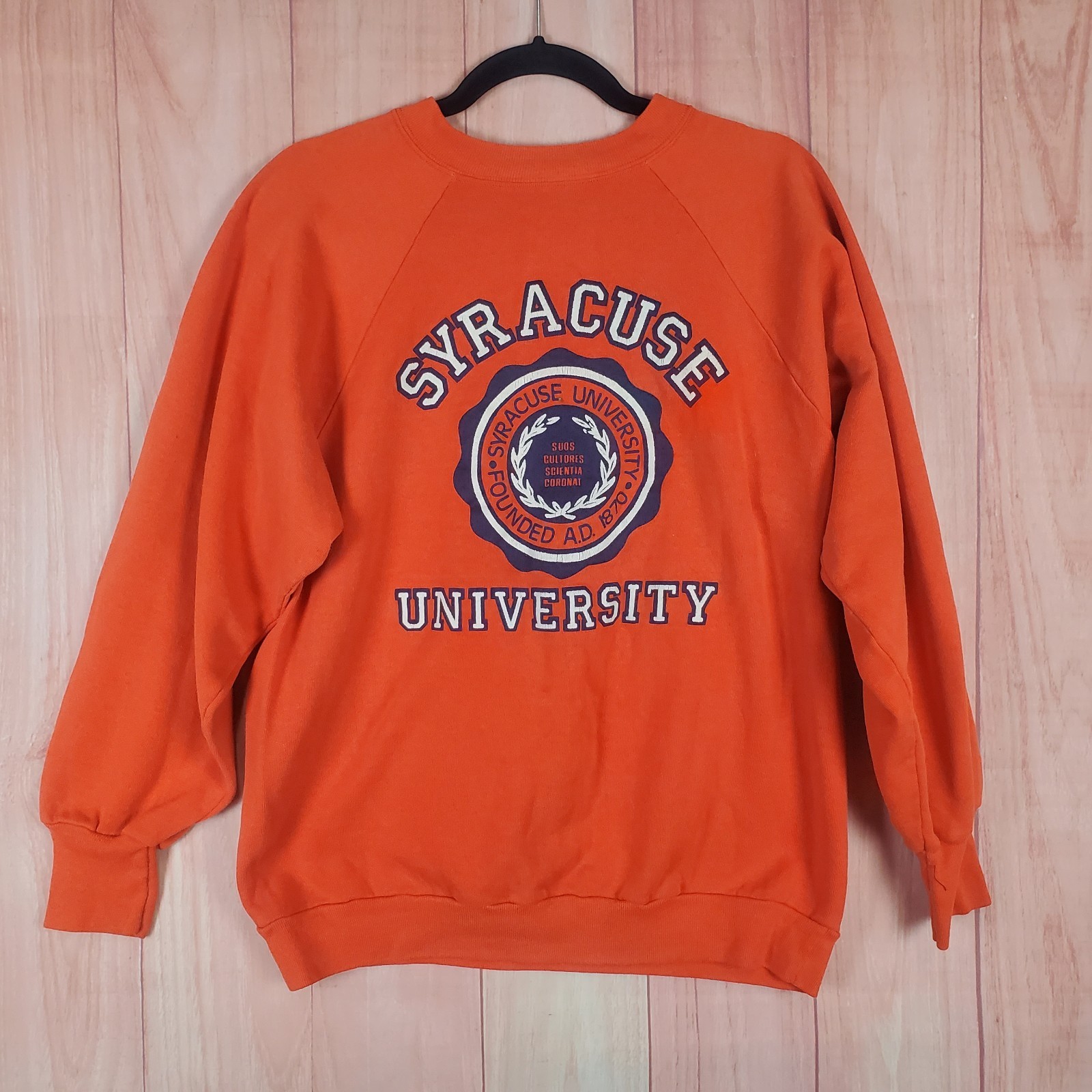 Vintage Syracuse University Crewneck Sweatshirt Sz M / L Pullover