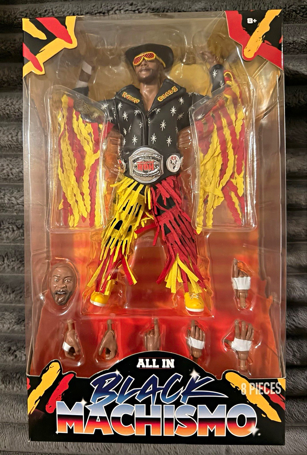 Black Machismo Exclusive Action Figure w/ Alternate Head & Hands Black Machismo Exclusive Action Figure w/ Alternate Head & Hands