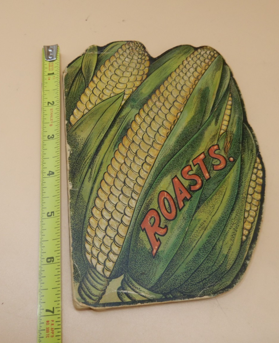 Antique 1905 Book ROASTS by W.M Rhoads RARE figural corn cover