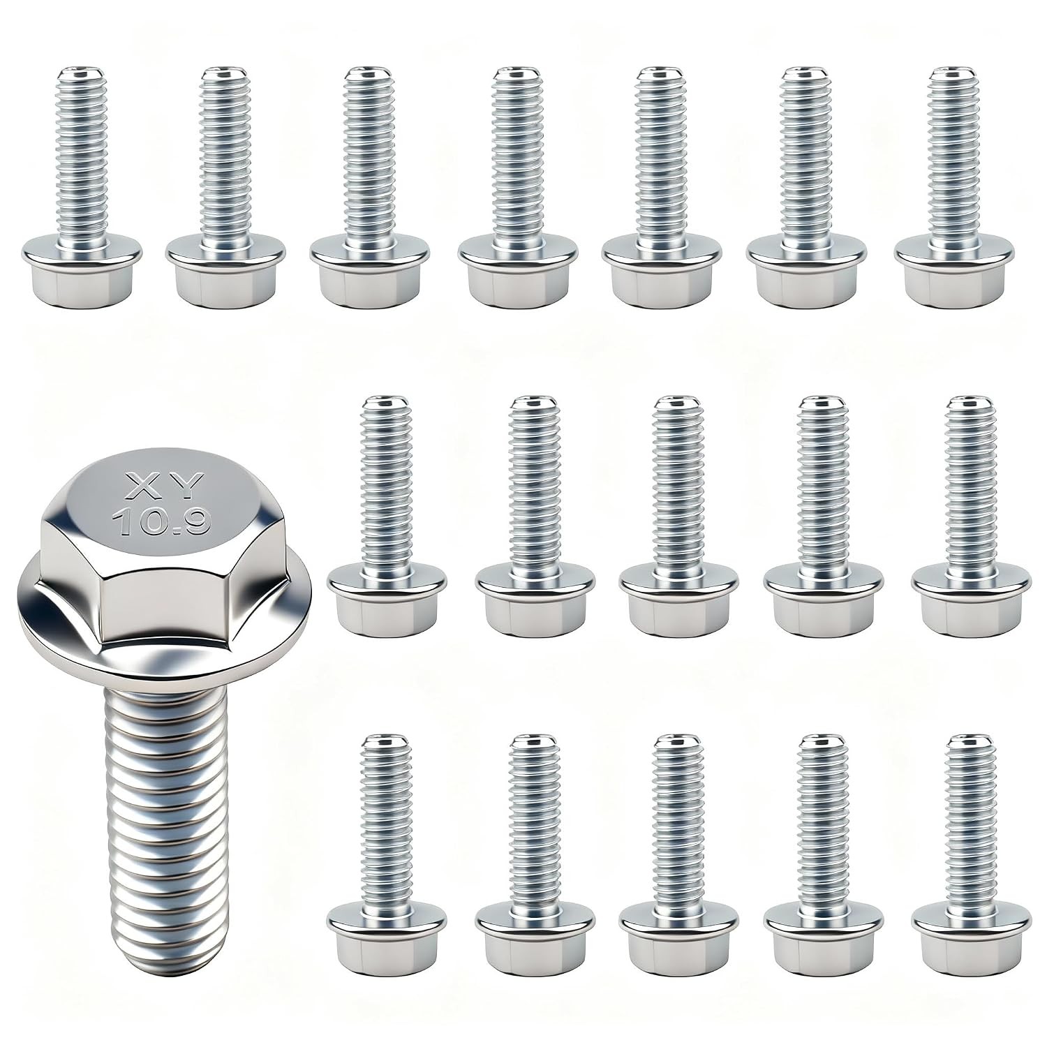ICT Billet Transmission Pan Bolt Set 18Pc Transmission Pan Bolts Compatible