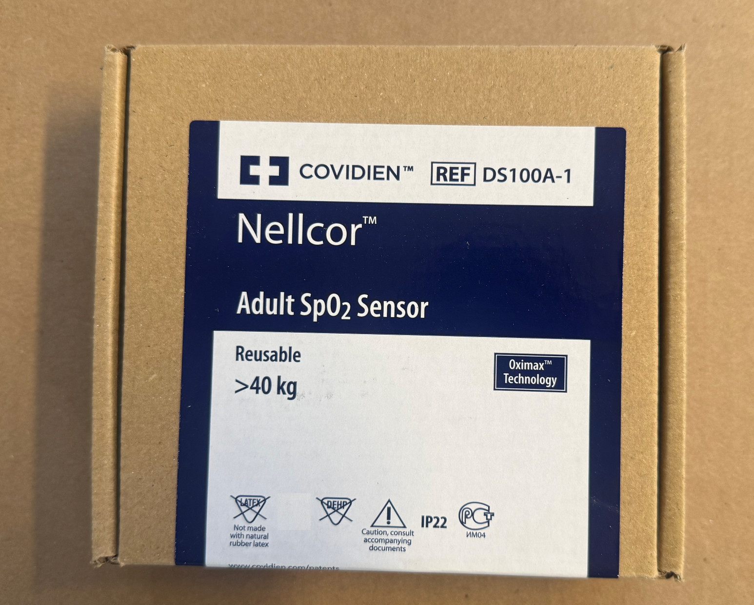 Covidien Nellcor Sp02 Sensor (DS100A) - (New - Open Box)
