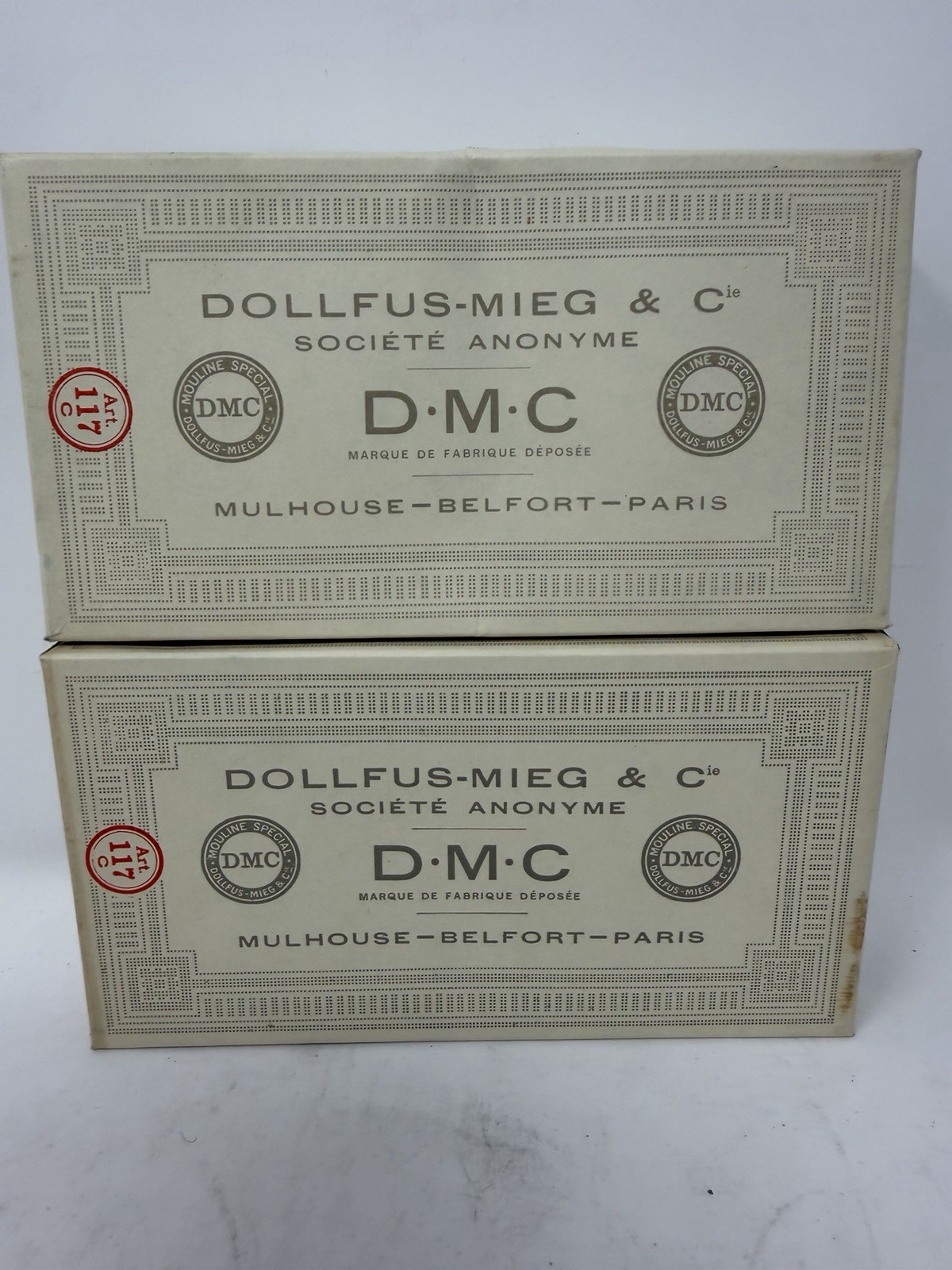 DMC Dollfus-Mieg & Cie Cotton Embroidery Thread #117 Two Full Boxes 799 DMC Dollfus-Mieg & Cie Cotton Embroidery Thread #117 Two Full Boxes 799