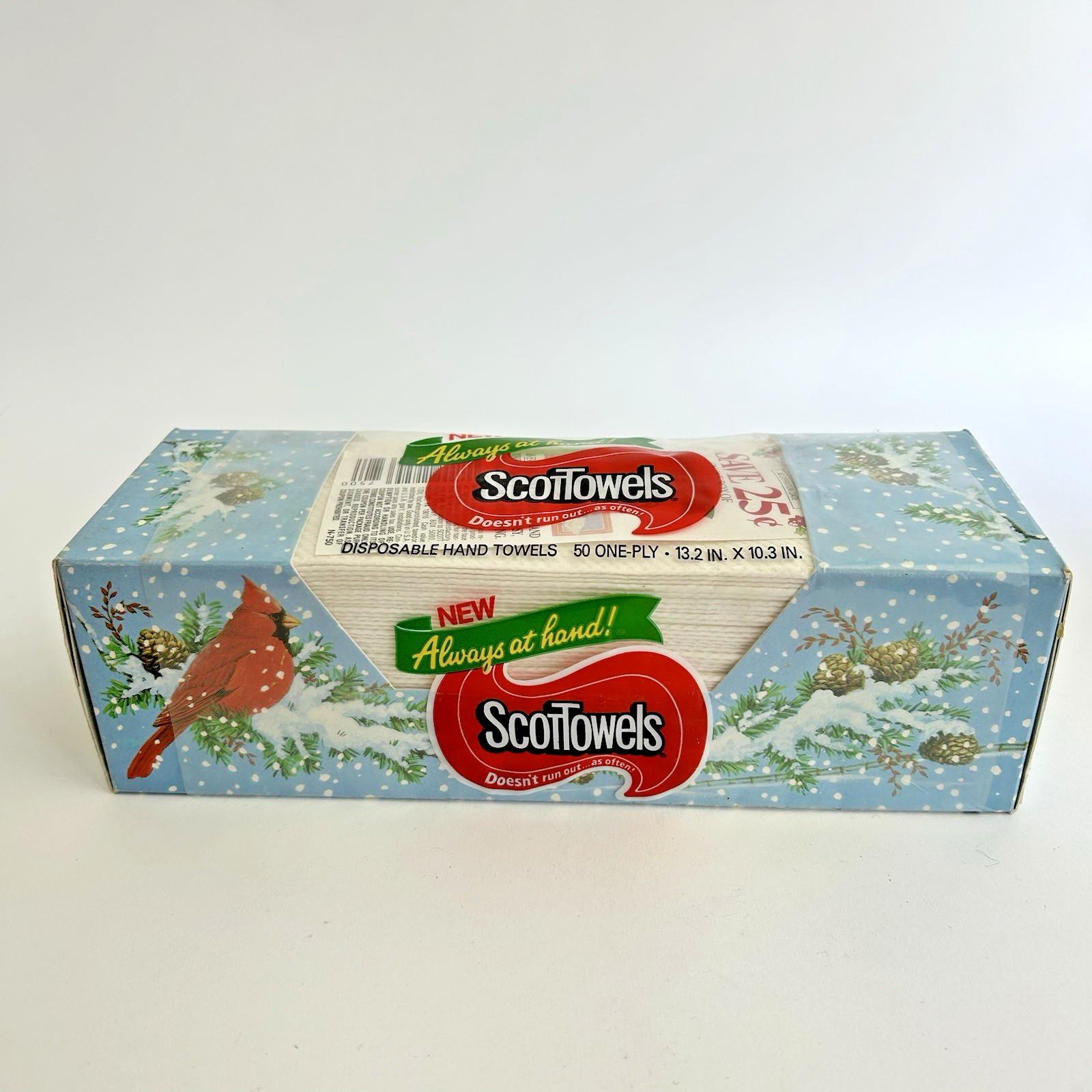 SCOTTOWELS Disposable Hand Towels NOS NEW Boxed Vintage 1987 Christmas Prop