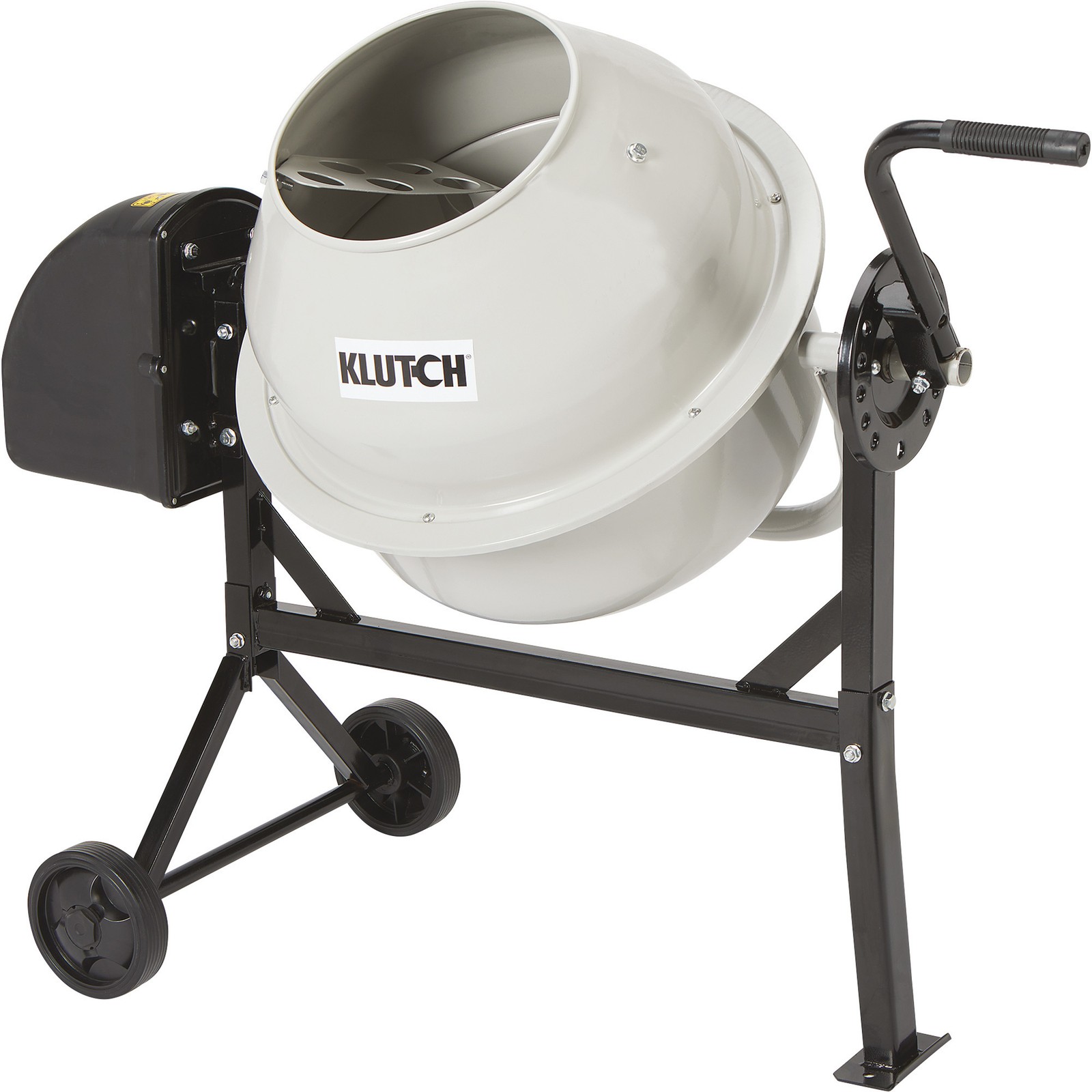 Klutch Electric Cement Mixer, 2.25 Cu. Ft. Drum, 1/3 HP, 120V Electric Motor Klutch Electric Cement Mixer, 2.25 Cu. Ft. Drum, 1/3 HP, 120V Electric Motor