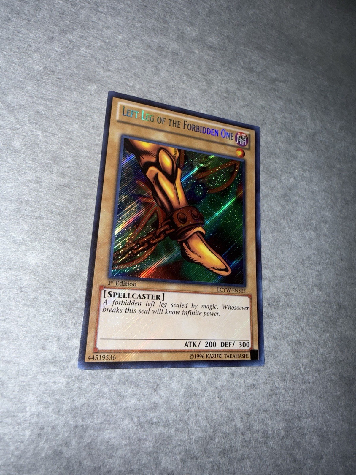 Yu-Gi-Oh Left Leg of the Forbidden One LCYW-EN303 1st Ed Secret Rare