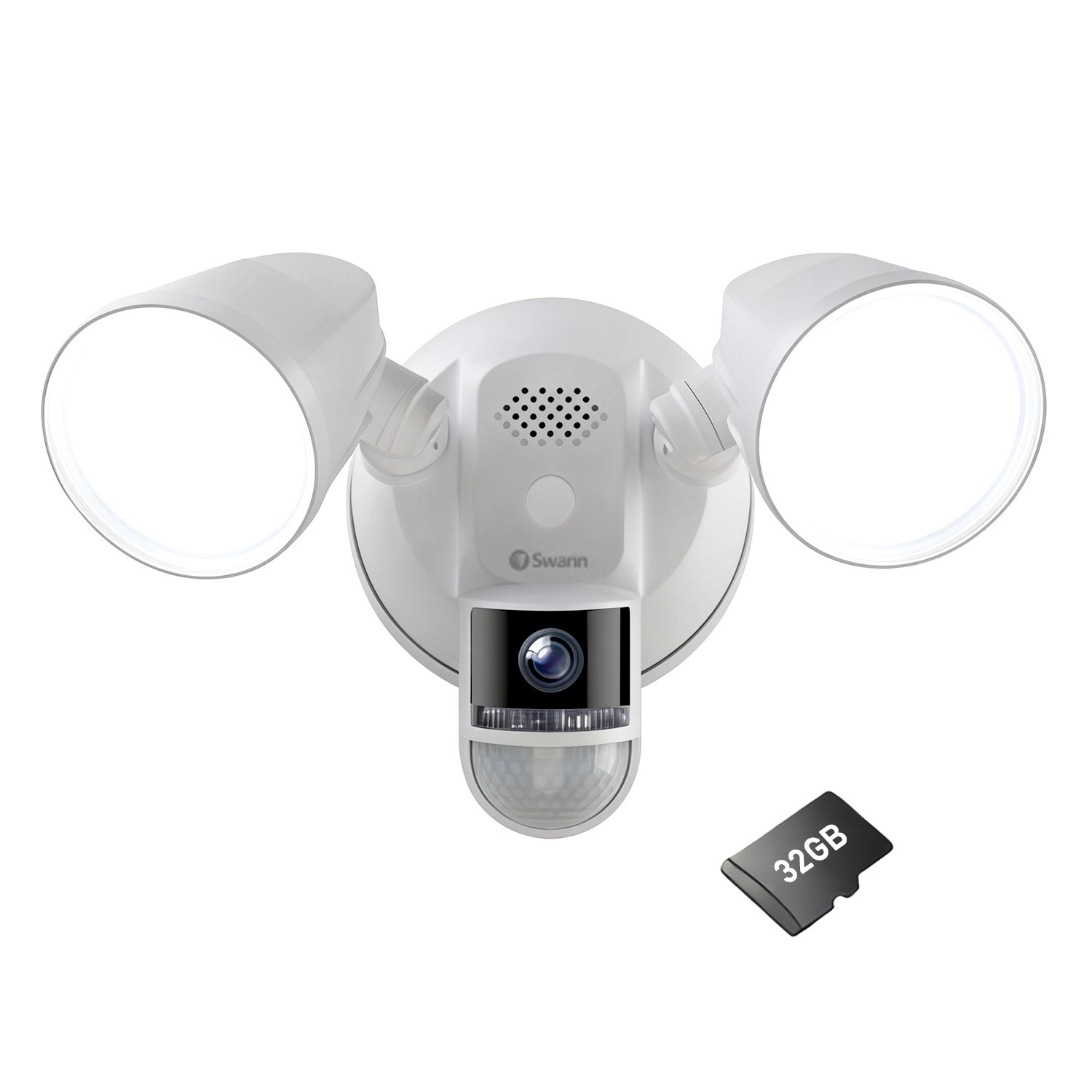 Swann Floodlight Security Camera Wired Floodlight Camera, 4K Smart security cam Swann Floodlight Security Camera Wired Floodlight Camera, 4K Smart security cam