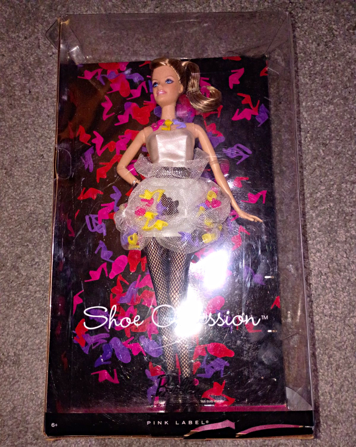 Mattel Barbie Collector Pink Label Shoe Obsession Fashion Doll W3378 Mattel Barbie Collector Pink Label Shoe Obsession Fashion Doll W3378