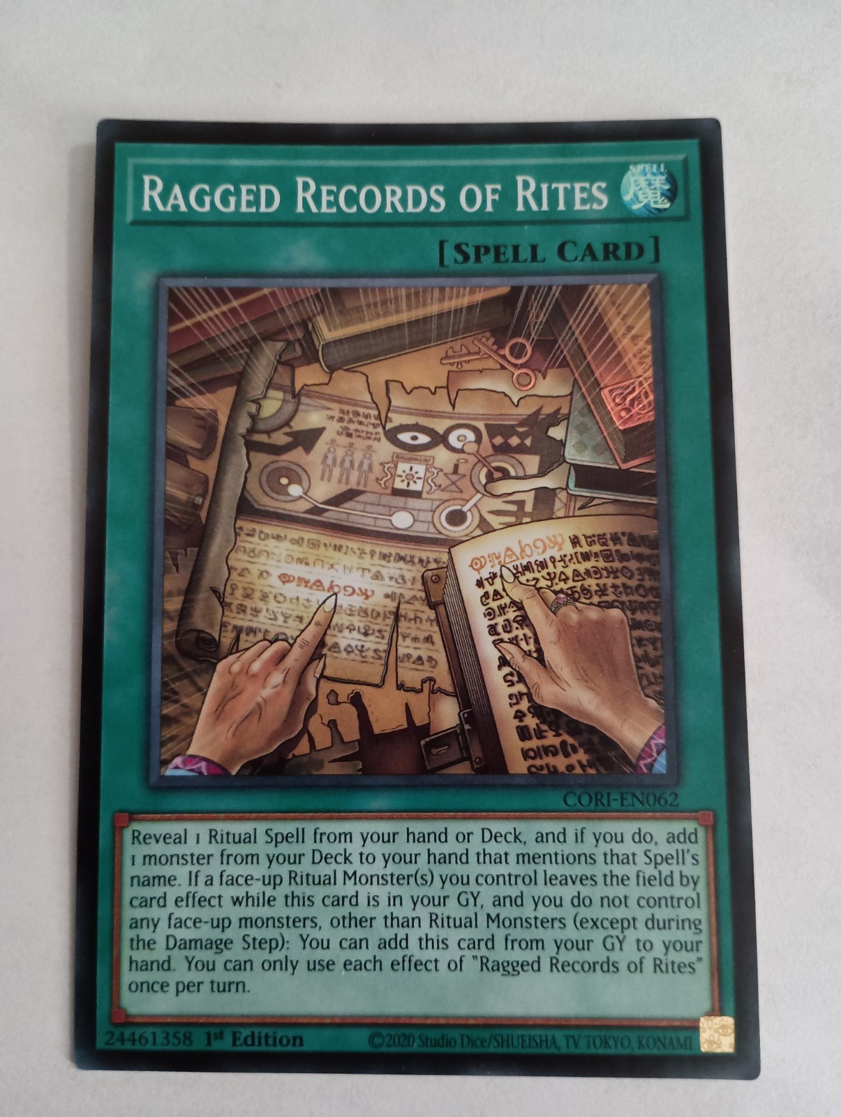 Ragged Records of Rites CORI-EN062 Chaos Origins 1st Edition Super Rare NM