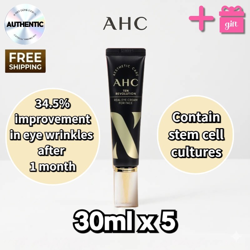 AHC Ten Revolution Eye Cream for Face 30mlx5 Human Stem Cell 2XCollagen K-Beauty