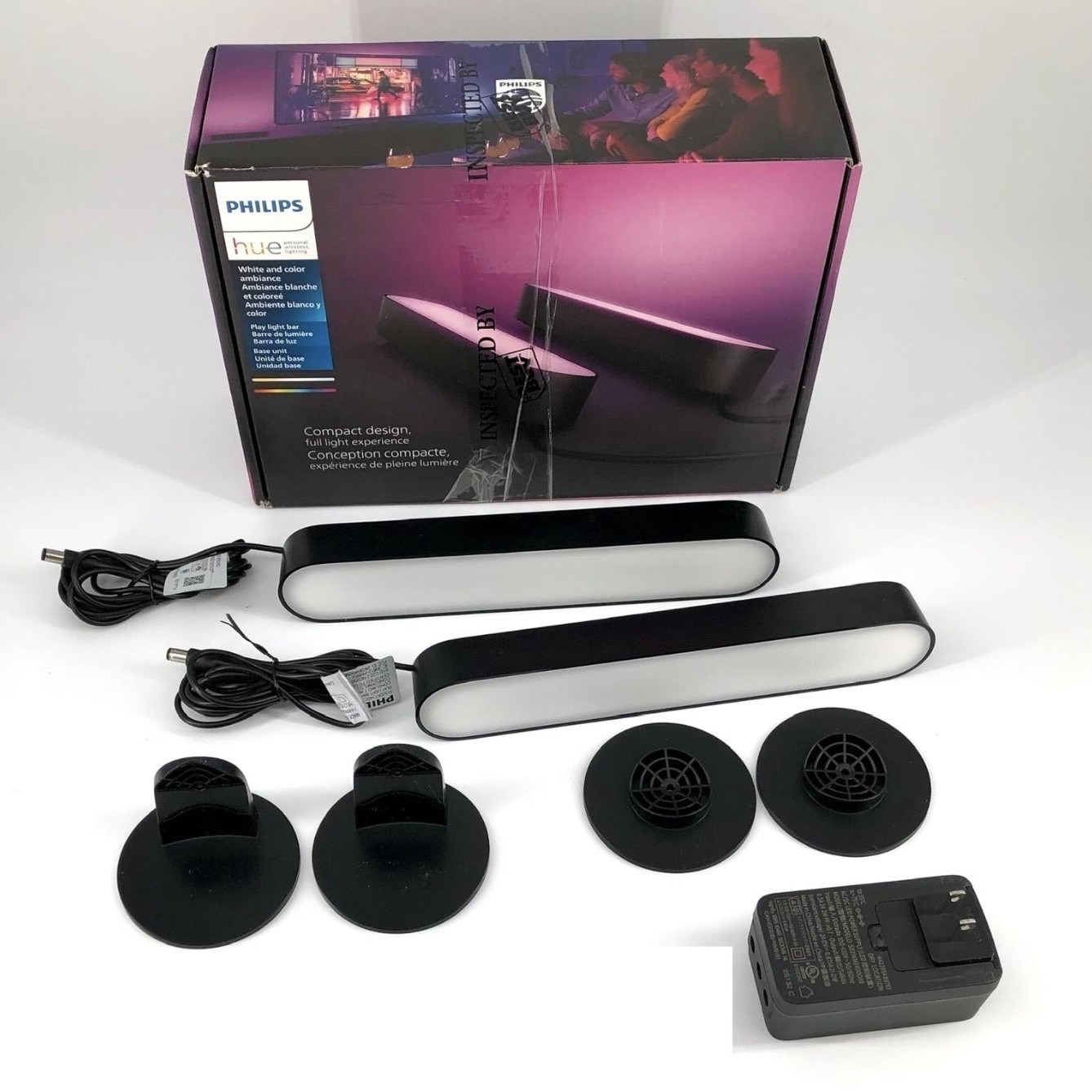 Philips Hue Play White & Color Ambiance LED Light - Base Kit - Black  (2-Pack)
