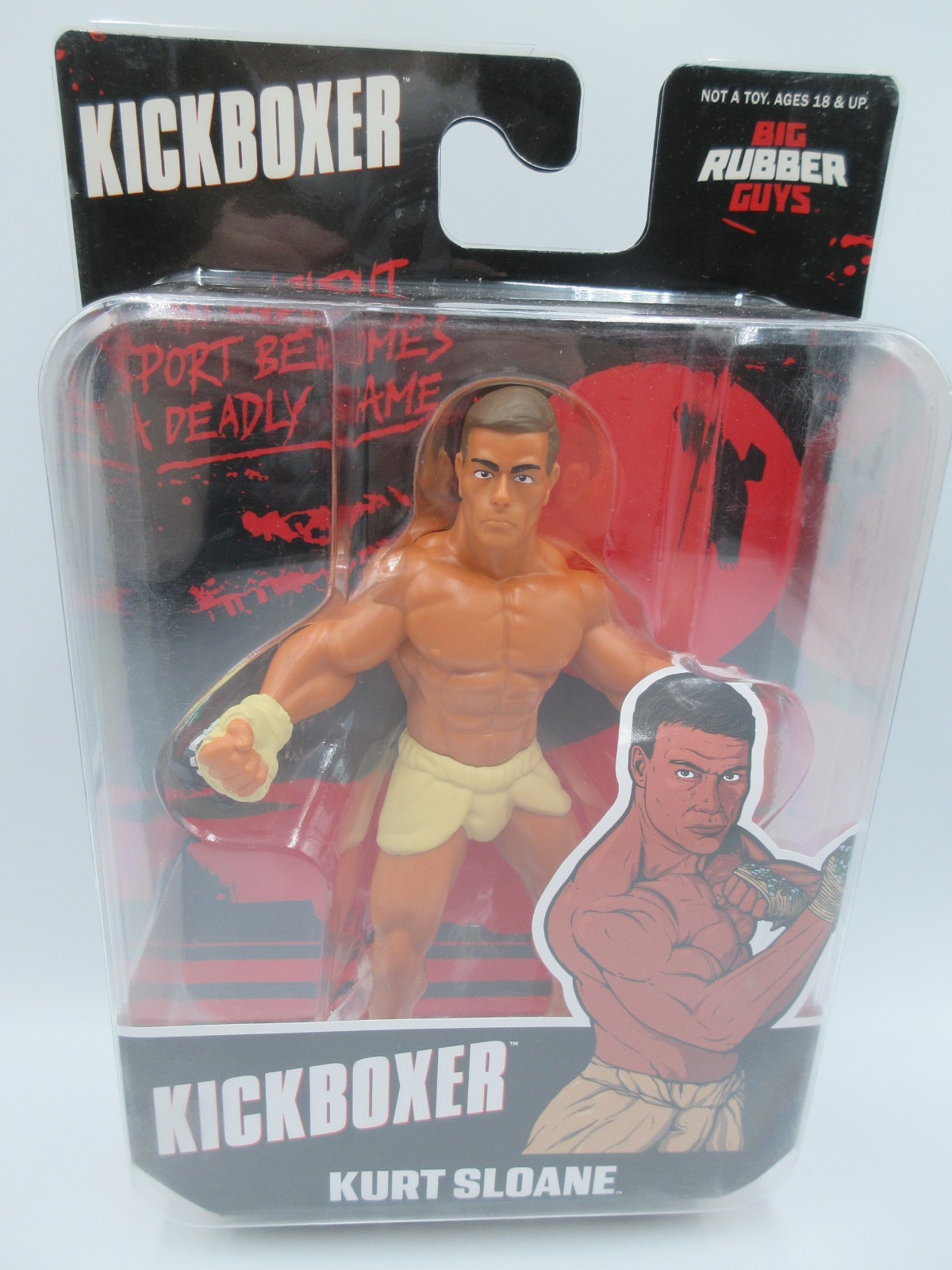 Collect Major Big Rubber Guys Kickboxer Kurt Sloane Figure Jean-Claude Van Damme