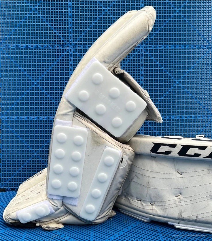 Goalie Sliders - Off ice Practice Equipment - white