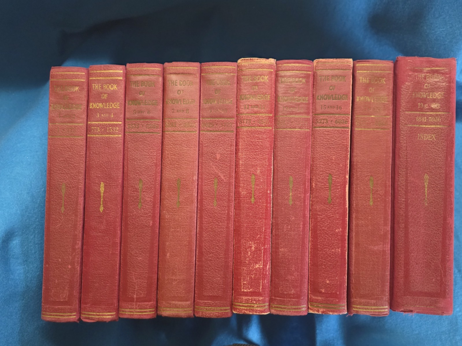 Vintage 1946-47 The Book of Knowledge Complete Childrens World Encyclopedia Set