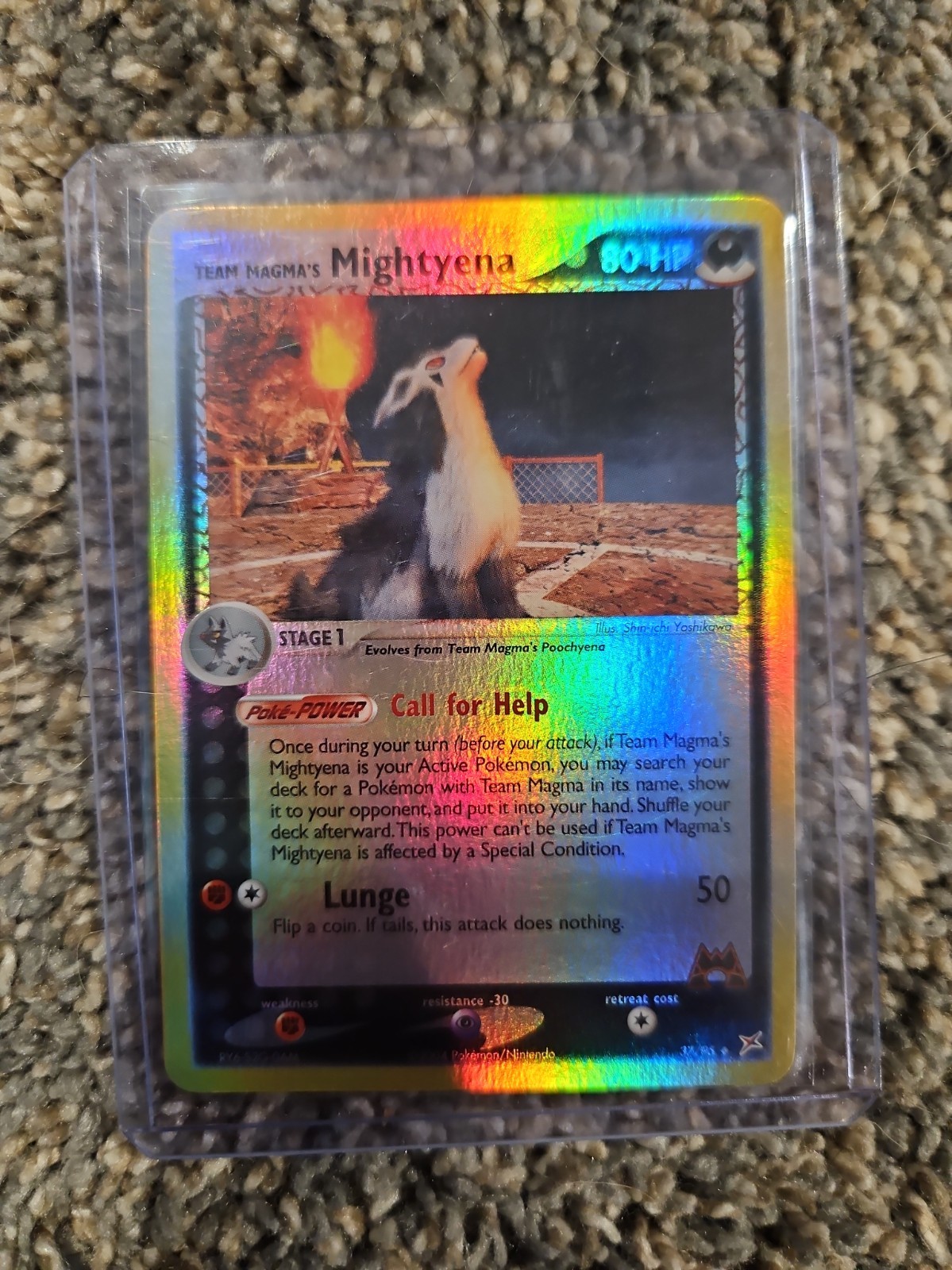 Pokemon TCG Team Magma\'s Mightyena 37/95 Reverse Holo NM Pokemon TCG Team Magma\'s Mightyena 37/95 Reverse Holo NM