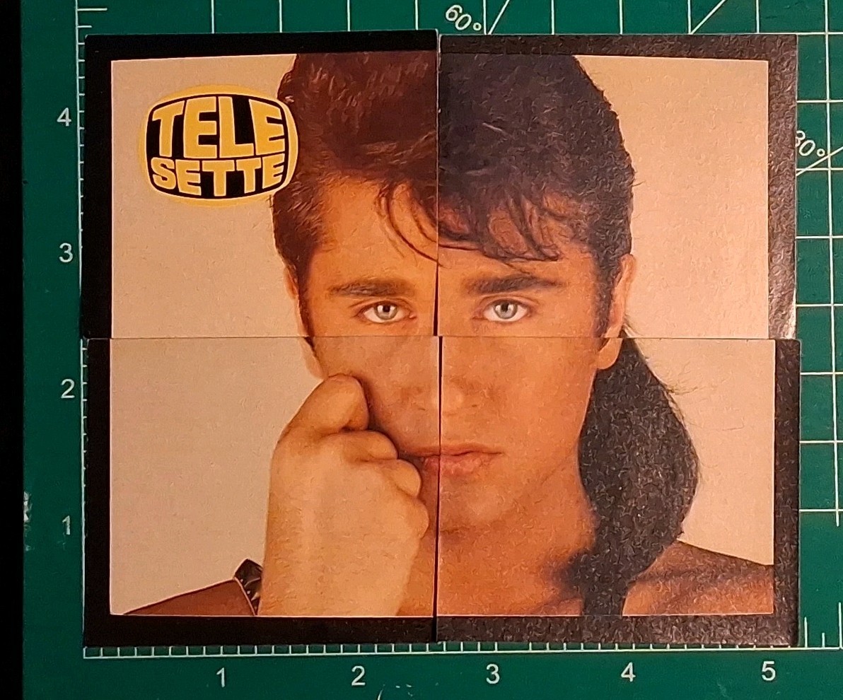 1983 Telesette Videofantasy Pop Rock Sticker Card SCIALPI #1-4