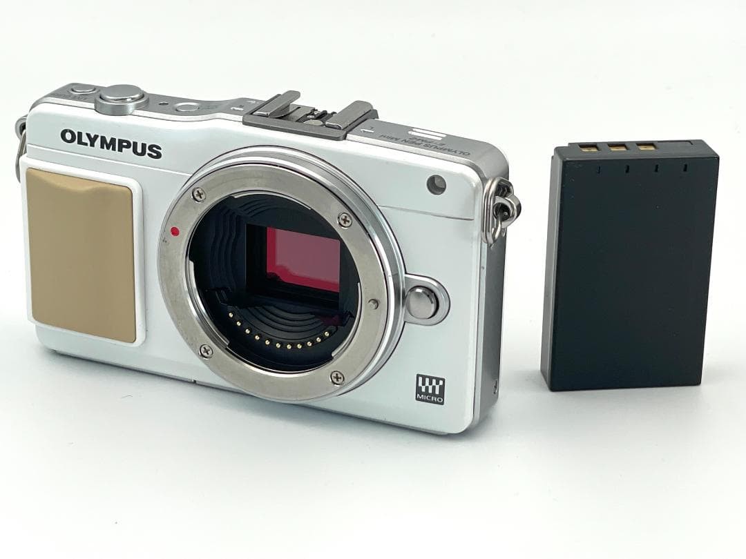 [ Excellent ] OLYMPUS PEN mini E-PM2 White Mirrorless Digital Camera w/ Battery