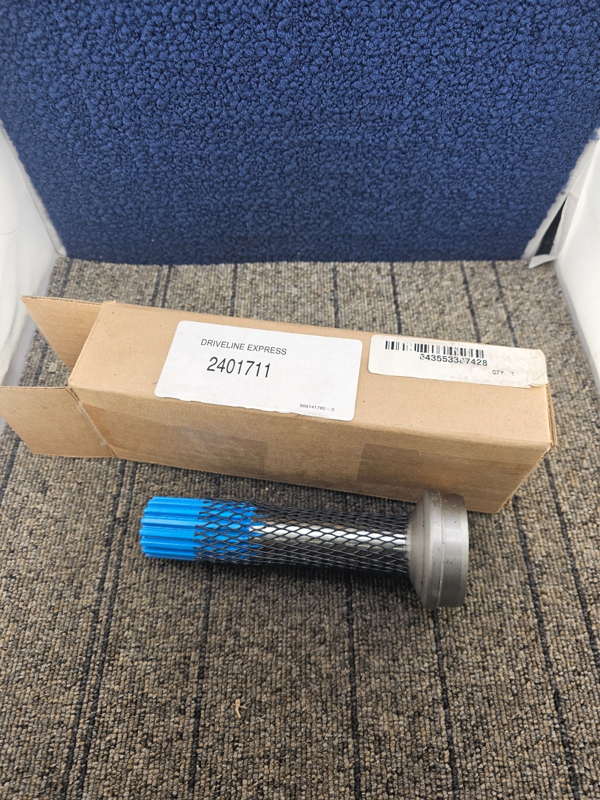 2401711: Splined Driveshaft Stub Slip Tube Shaft 2.500” x 0.083” - 16 Splines