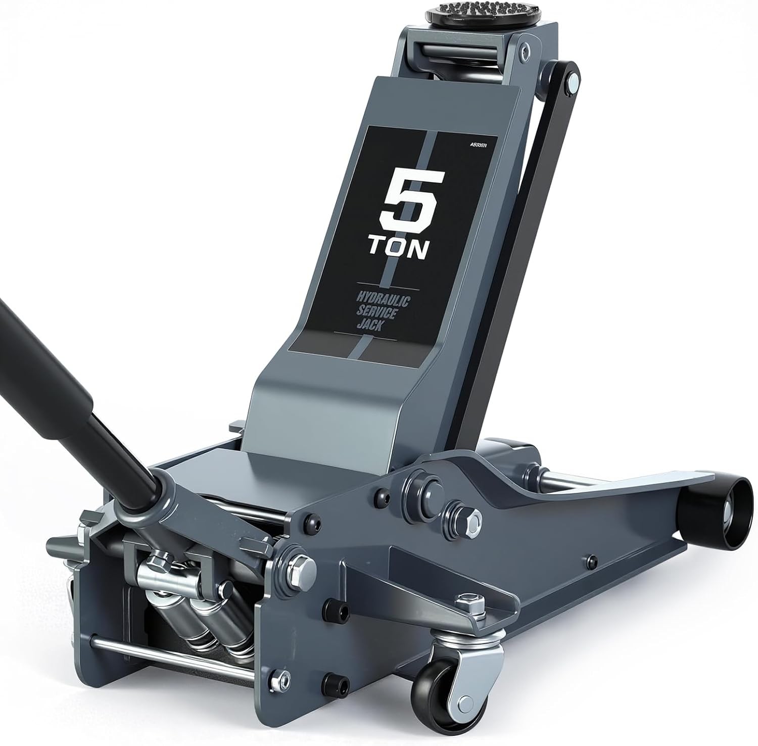 Jack Boss 5 Ton Floor Jack Hydraulic Low Profile Floor Jack  Lift Pump, Grey