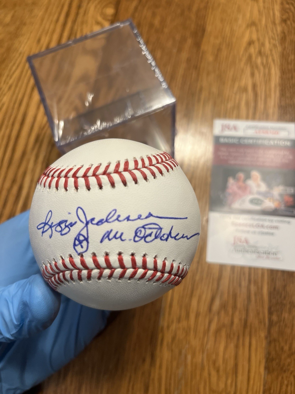 Reggie Jackson Yankees Autograph Signed Inscribed Ball MR. OCTOBER READ JSA COA