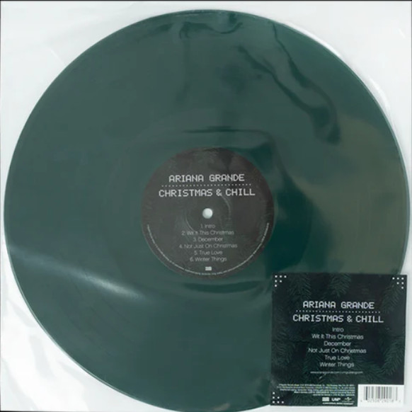 ARIANA GRANDE - Christmas And Chill Green Vinyl Etched PRESALE