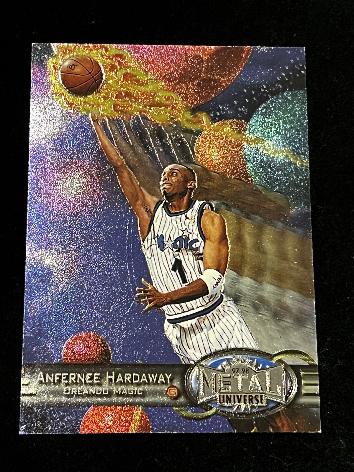 1997-98 1997 SKYBOX METAL UNIVERSE FOIL ANFERNEE PENNY HARDAWAY #45 MAGIC