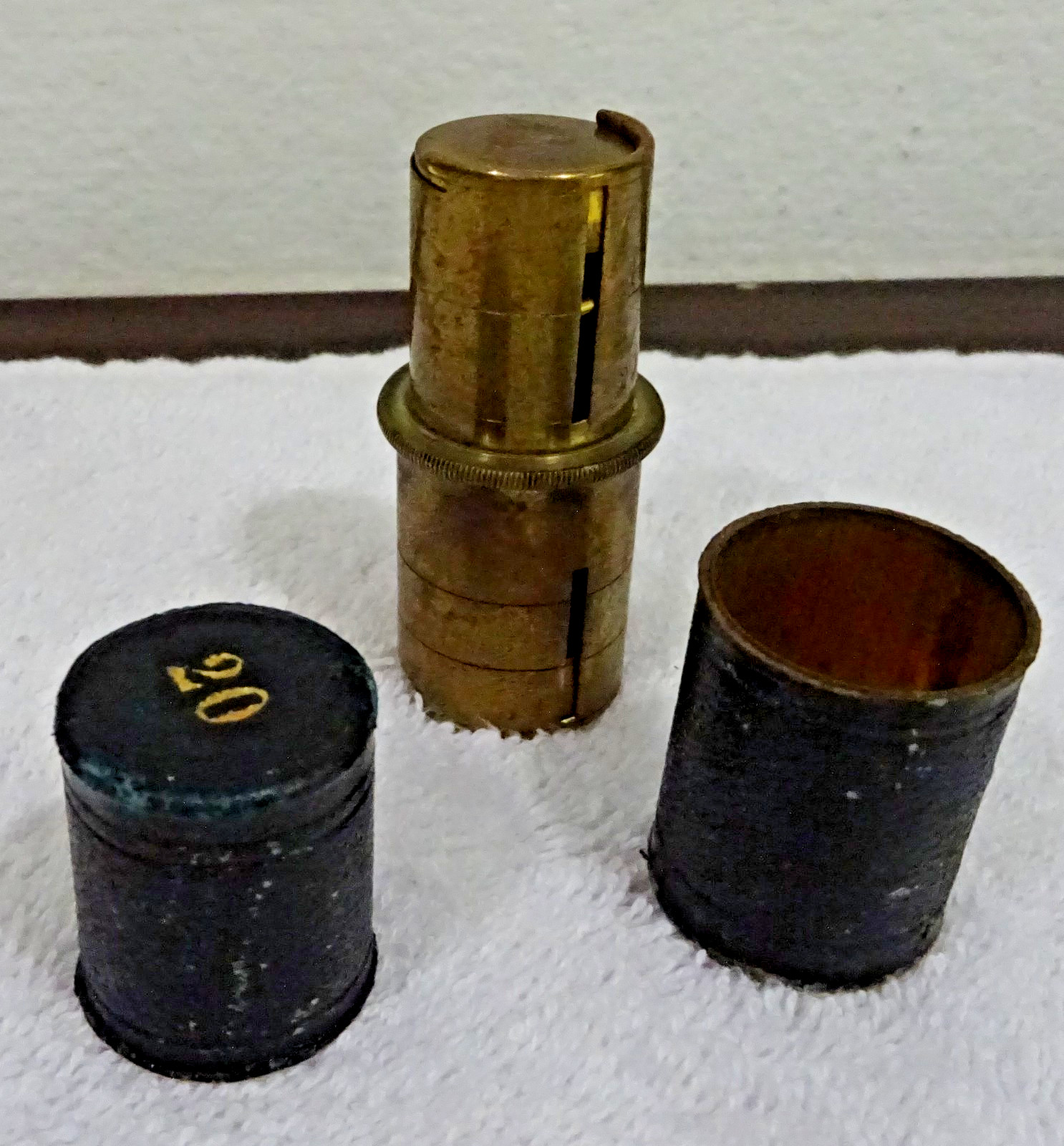 Rare Antique Brass Sovereign Case Double Coin Holder Working Springs