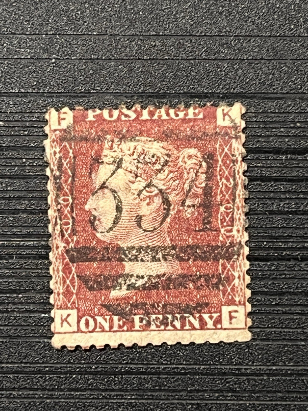 GB STAMP - QUEEN VICTORIA QV 1d Red Pre-Decimal Used PLATE 200