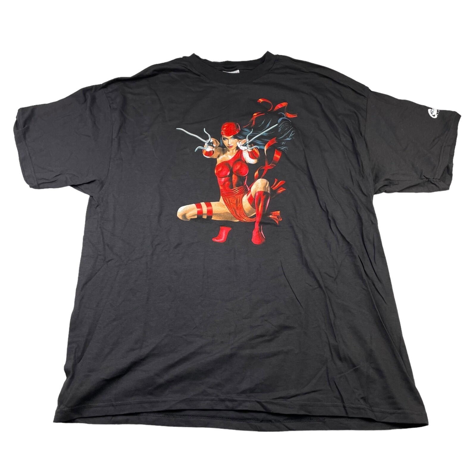 VTG NEW Elektra Dare Devil Manuel 2001 Graphitti Men\'s T-Shirt Black • MEDIUM
