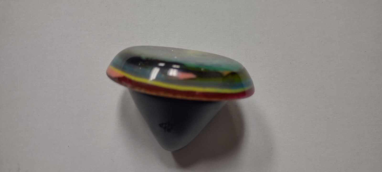 1960s signed French acrylic ring