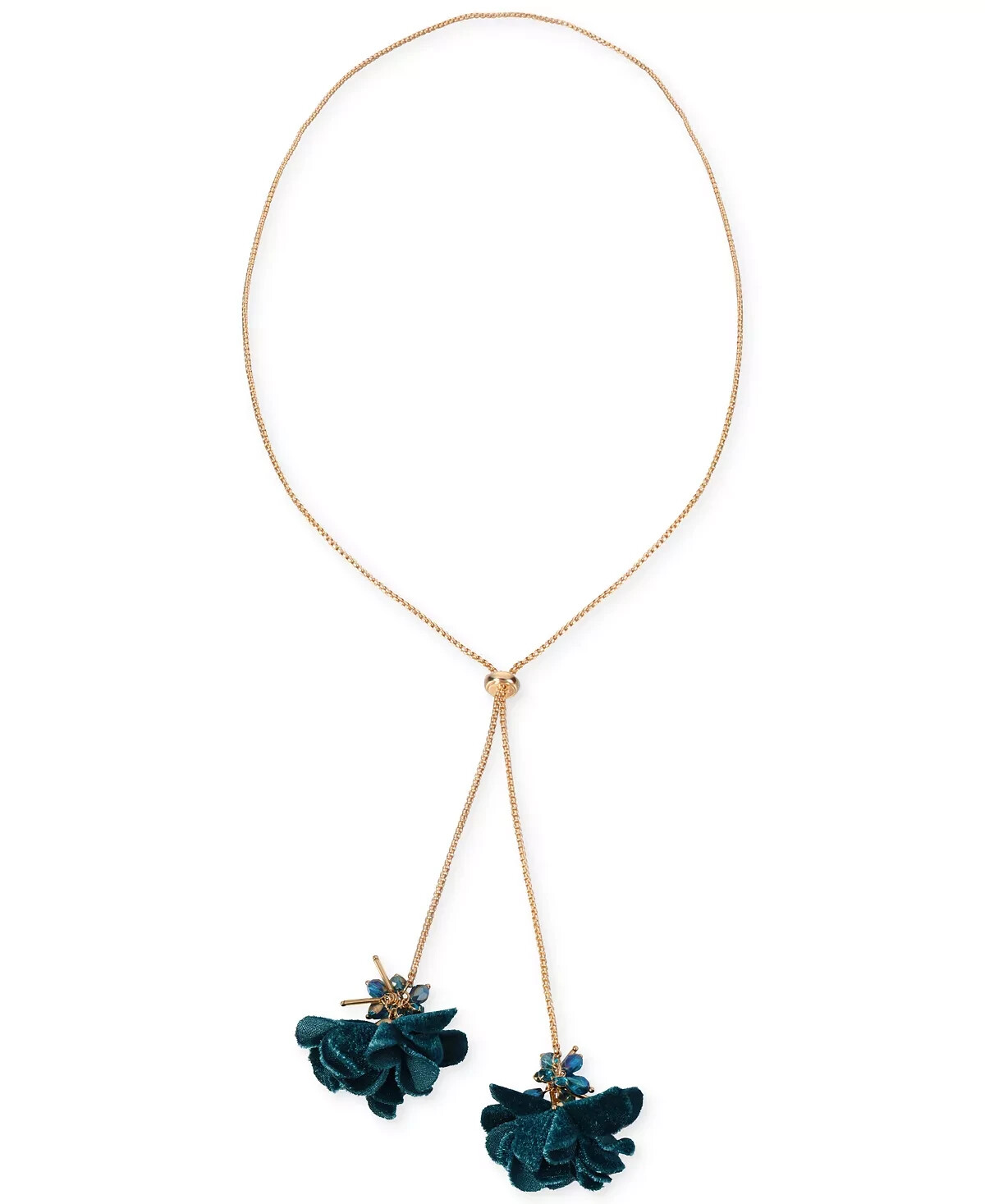 INC Gold-Tone Color Bead & Flower 40\ INC Gold-Tone Color Bead & Flower 40\