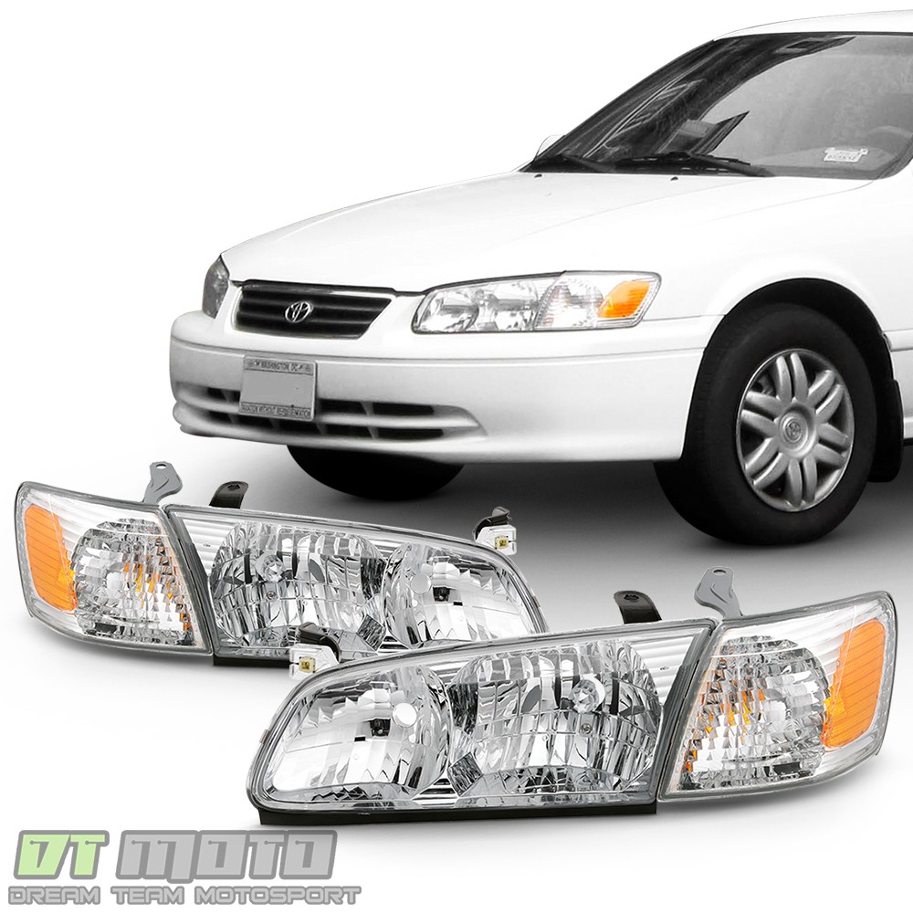For 2000-2001 Toyota Camry Headlights Headlamps+Corner Lights 4pcs Left+Right For 2000-2001 Toyota Camry Headlights Headlamps+Corner Lights 4pcs Left+Right