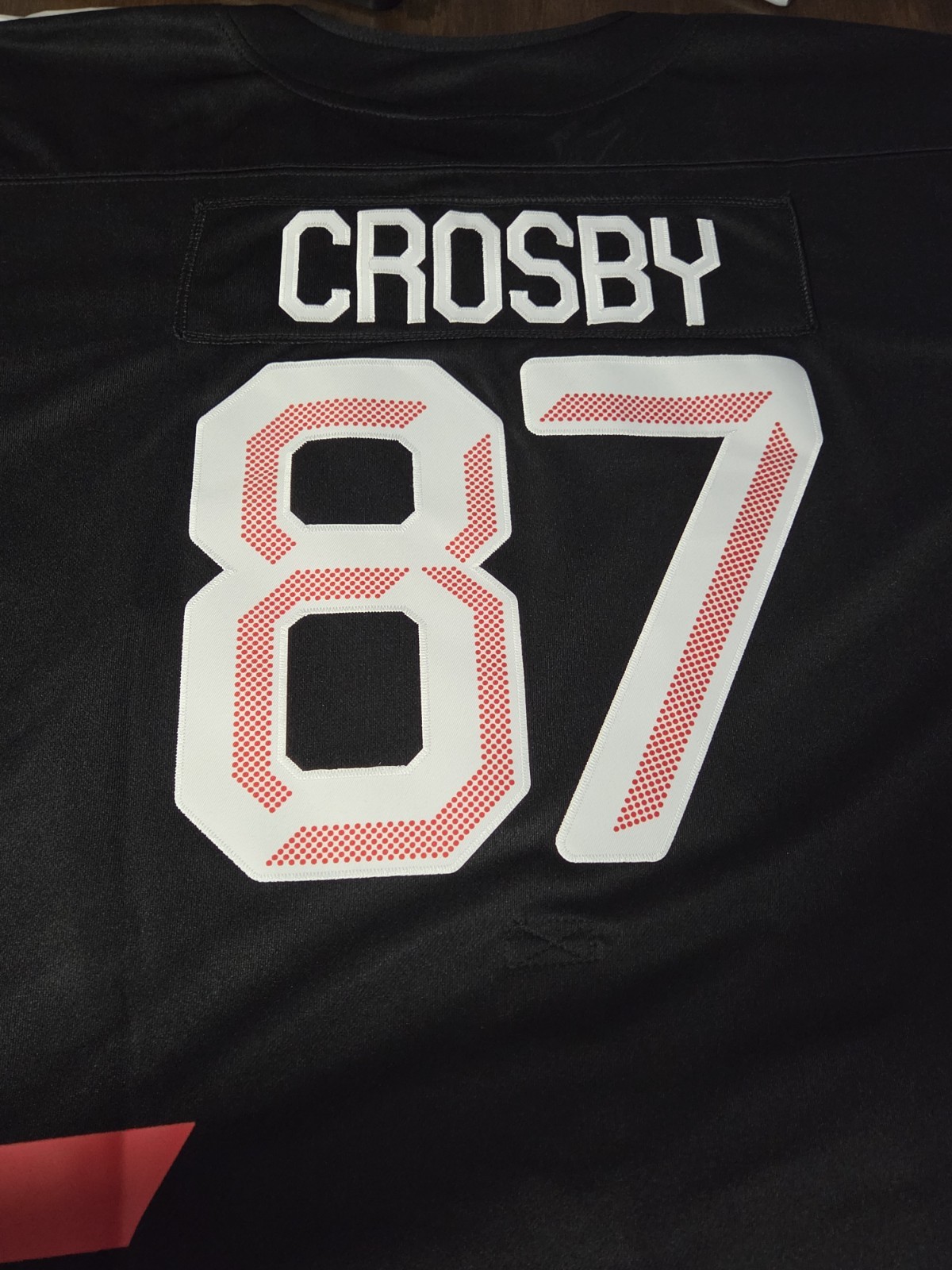Sidney Crosby #87 Team Canada Olympic Black Jersey, Stitched, Size LG  New