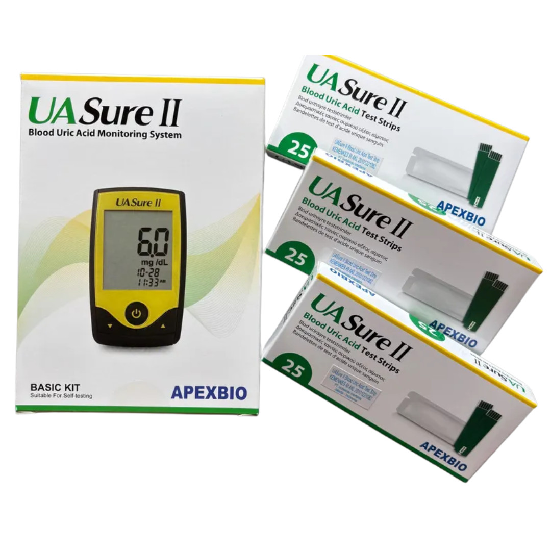 UASure II Uric Acid Test Strips. UA Sure. Box of 25. . Original UASure II Uric Acid Test Strips. UA Sure. Box of 25. . Original