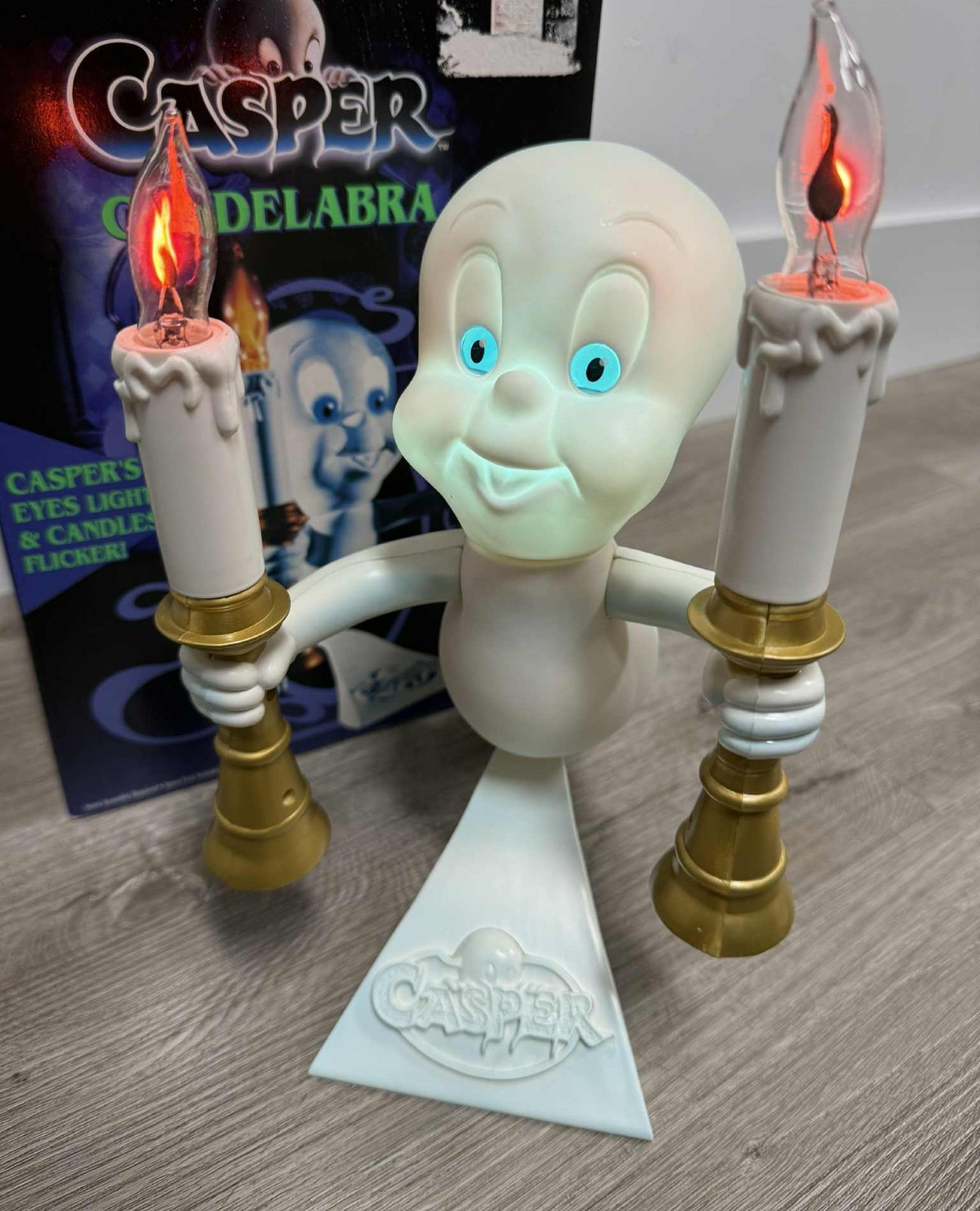 Vintage Trendmasters Casper the Friendly Ghost 1996 Candelabra Blowmold Light Vintage Trendmasters Casper the Friendly Ghost 1996 Candelabra Blowmold Light