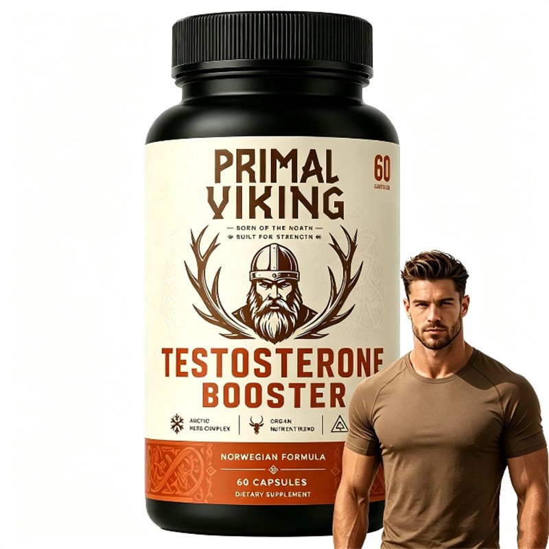 Primal Viking Testosterone Booster for Men Reindeer Organ Natural Supplement
