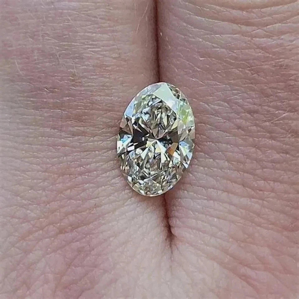 Certified 6.00 Ct Oval Cut D Color CVD Lab Grown Diamond VVS1 Loose diamond