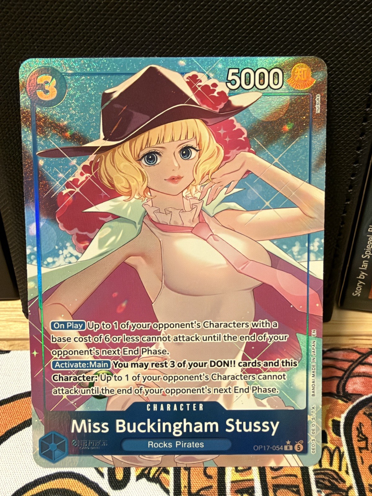 Bandai Miss Buckingham Stussy OP17-054 Rare Alt Art Foil One Piece Card Game EN